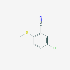 molecular formula C8H6ClNS B8736508 5-Chloro-2-(methylthio)benzonitrile 