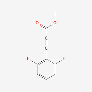 molecular formula C10H6F2O2 B8736529 methyl 3-(2,6-difluorophenyl)prop-2-ynoate 