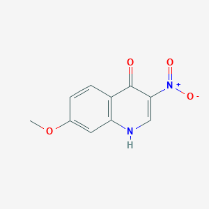 molecular formula C10H8N2O4 B8736540 7-Methoxy-3-nitroquinolin-4-ol 