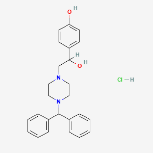 2-(4-Diphenylmethylpiperazinyl)-1-(4-hydroxyphenyl)ethanol monohydrochloride