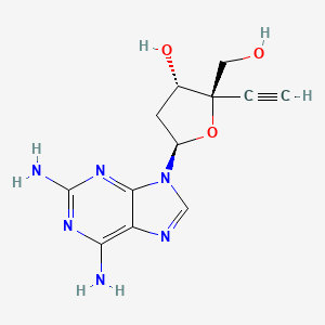 Adenosine, 2-amino-2'-deoxy-4'-C-ethynyl-