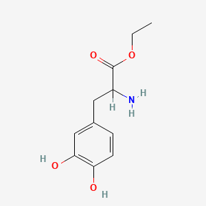 molecular formula C11H15NO4 B8736619 Ethyl 2-amino-3-(3,4-dihydroxyphenyl)propanoate 
