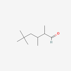 molecular formula C10H20O B8736681 2,3,5,5-Tetramethylhexanal CAS No. 68391-29-7