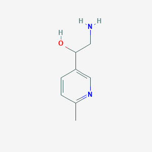 molecular formula C8H12N2O B8736722 2-Amino-1-(6-methylpyridin-3-yl)ethanol 