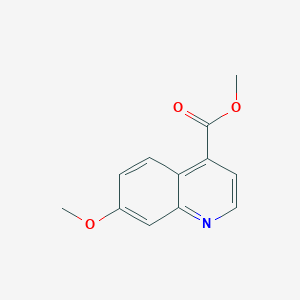 molecular formula C12H11NO3 B8736725 Methyl 7-methoxyquinoline-4-carboxylate 