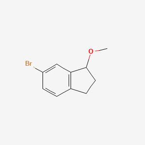molecular formula C10H11BrO B8736819 6-bromo-1-methoxy-2,3-dihydro-1H-indene 
