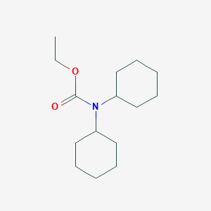molecular formula C15H27NO2 B8736833 Ethyl dicyclohexylcarbamate CAS No. 6286-16-4