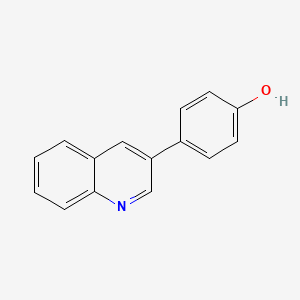 molecular formula C15H11NO B8736887 4-Quinolin-3-ylphenol 