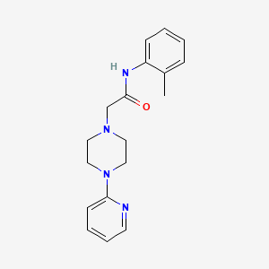 molecular formula C18H22N4O B8736919 N-(2-methylphenyl)-2-[4-(2-pyridinyl)-1-piperazinyl]acetamide 