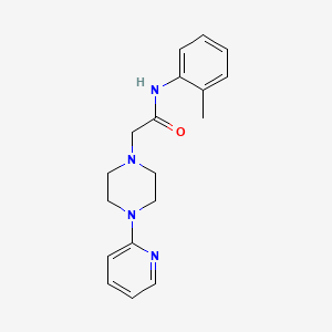 N-(2-methylphenyl)-2-[4-(2-pyridinyl)-1-piperazinyl]acetamide