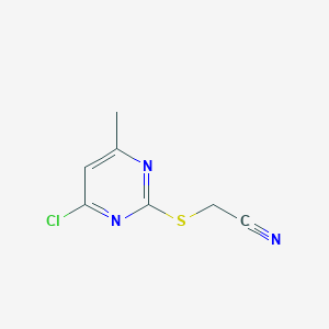 Acetonitrile, [(4-chloro-6-methyl-2-pyrimidinyl)thio]-