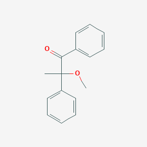 molecular formula C16H16O2 B8736984 1-Propanone, 2-methoxy-1,2-diphenyl- CAS No. 26592-16-5