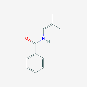 molecular formula C11H13NO B8736998 N-(2-Methylprop-1-en-1-yl)benzamide CAS No. 5202-81-3