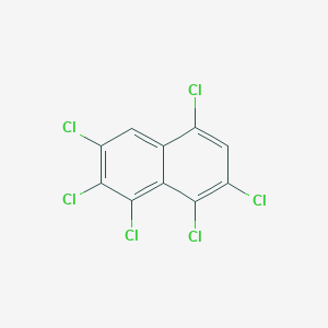 molecular formula C10H2Cl6 B008737 1,2,3,5,7,8-Hexachloronaphthalene CAS No. 103426-94-4