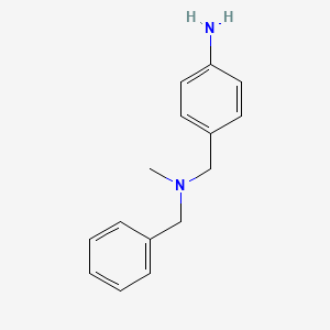 molecular formula C15H18N2 B8737008 4-{[Benzyl(methyl)amino]methyl}aniline CAS No. 88465-51-4