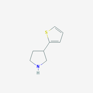 molecular formula C8H11NS B8737014 3-(Thiophen-2-yl)pyrrolidine 