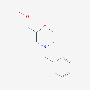 molecular formula C13H19NO2 B8737026 4-Benzyl-2-(methoxymethyl)morpholine 