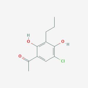 1-(5-Chloro-2,4-dihydroxy-3-propylphenyl)ethanone