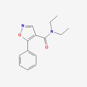 molecular formula C14H16N2O2 B8737085 N,N-diethyl-5-phenylisoxazole-4-carboxamide 