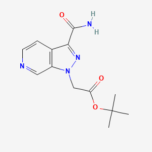 tert-butyl 2-(3-carbamoyl-1H-pyrazolo[3,4-c]pyridin-1-yl)acetate