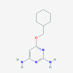 molecular formula C11H18N4O B8737151 2,6-Diamino-4-cyclohexylmethoxypyrimidine 