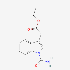 (1-carbamoyl-2-methyl-1H-indol-3-yl)-acetic acid ethyl ester
