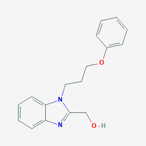 molecular formula C17H18N2O2 B087372 [1-(3-phenoxypropyl)-1H-benzimidazol-2-yl]methanol CAS No. 431909-12-5
