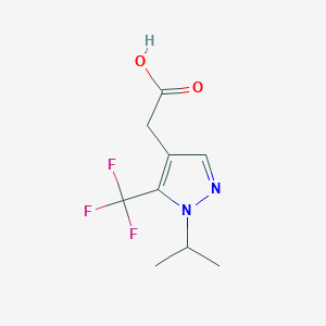 2-(1-Isopropyl-5-(trifluoromethyl)-1H-pyrazol-4-yl)acetic acid