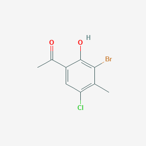 Ethanone, 1-(3-bromo-5-chloro-2-hydroxy-4-methylphenyl)-