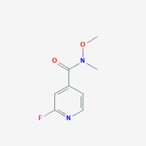 2-Fluoro-N-methyl-N-(methyloxy)-4-pyridinecarboxamide