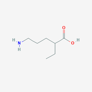 molecular formula C7H15NO2 B8737355 5-Amino-2-ethylpentanoic acid CAS No. 82169-61-7