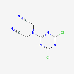 2-[Cyanomethyl-(4,6-dichloro-1,3,5-triazin-2-yl)amino]acetonitrile