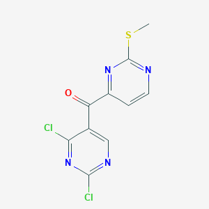 (2,4-Dichloro-pyrimidin-5-yl)-(2-methylsulfanyl-pyrimidin-4-yl)-methanone