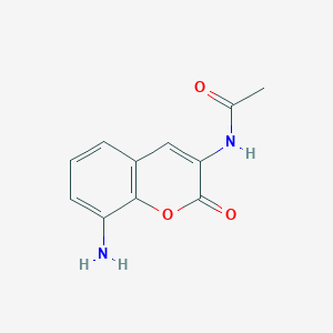 molecular formula C11H10N2O3 B8737465 N-(8-amino-2-oxo-2H-chromen-3-yl)acetamide CAS No. 97126-21-1