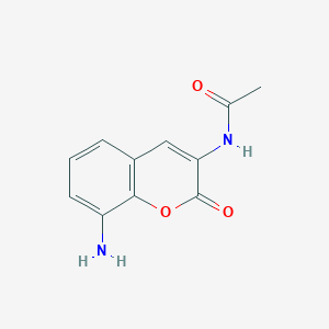 N-(8-Amino-2-oxo-2H-1-benzopyran-3-yl)acetamide