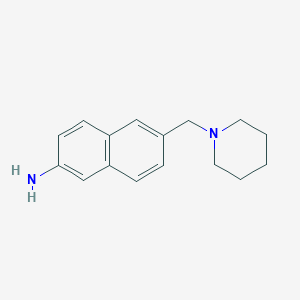 6-(1-Piperidinylmethyl)naphthalene-2-amine