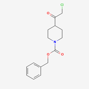 molecular formula C15H18ClNO3 B8737532 Benzyl 4-(2-chloroacetyl)piperidine-1-carboxylate 