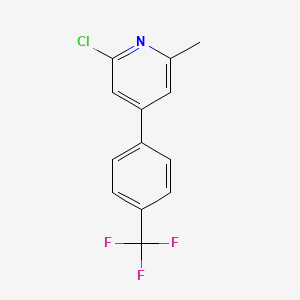 2-Chloro-6-methyl-4-(4-(trifluoromethyl)phenyl)pyridine