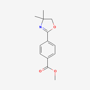 molecular formula C13H15NO3 B8737592 Methyl 4-(4,4-dimethyl-4,5-dihydro-1,3-oxazol-2-yl)benzoate 