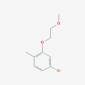 molecular formula C10H13BrO2 B087376 4-Bromo-2-(2-methoxyethoxy)toluene CAS No. 1291487-18-7