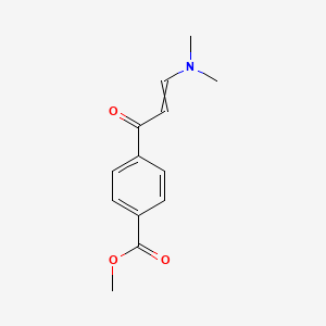 molecular formula C13H15NO3 B8737610 methyl 4-[3-(dimethylamino)prop-2-enoyl]benzoate 