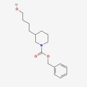 Phenylmethyl 3-(4-hydroxybutyl)-1-piperidinecarboxylate