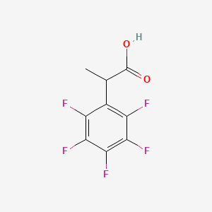 Benzeneacetic acid, 2,3,4,5,6-pentafluoro-alpha-methyl-