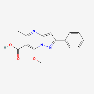 7-Methoxy-5-methyl-2-phenylpyrazolo[1,5-A]pyrimidine-6-carboxylic acid
