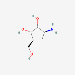 (1S,2R,3S,4S)-2,3-Dihydroxy-4-(hydroxymethyl)-1-aminocyclopentane