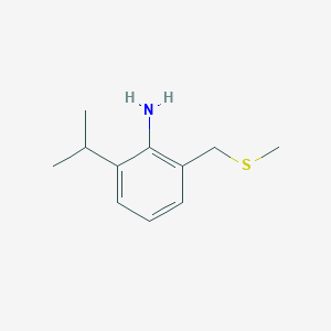 Benzenamine, 2-(1-methylethyl)-6-[(methylthio)methyl]-