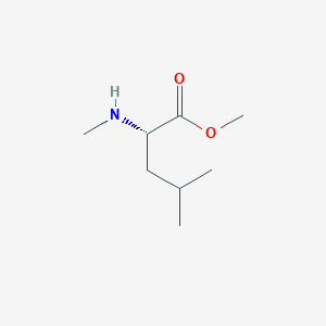 molecular formula C8H17NO2 B8737759 methyl (2S)-4-methyl-2-(methylamino)pentanoate 