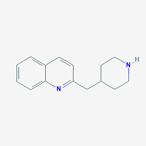 molecular formula C15H18N2 B8737763 4-(2-Quinolylmethyl)piperidine 