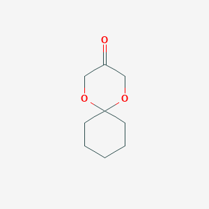 molecular formula C9H14O3 B8737772 1,5-Dioxaspiro[5.5]undecan-3-one CAS No. 158632-48-5