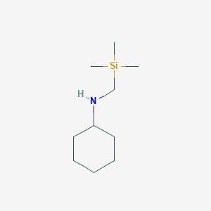 molecular formula C10H23NSi B087379 N-[(Trimethylsilyl)methyl]cyclohexanamine CAS No. 14579-95-4
